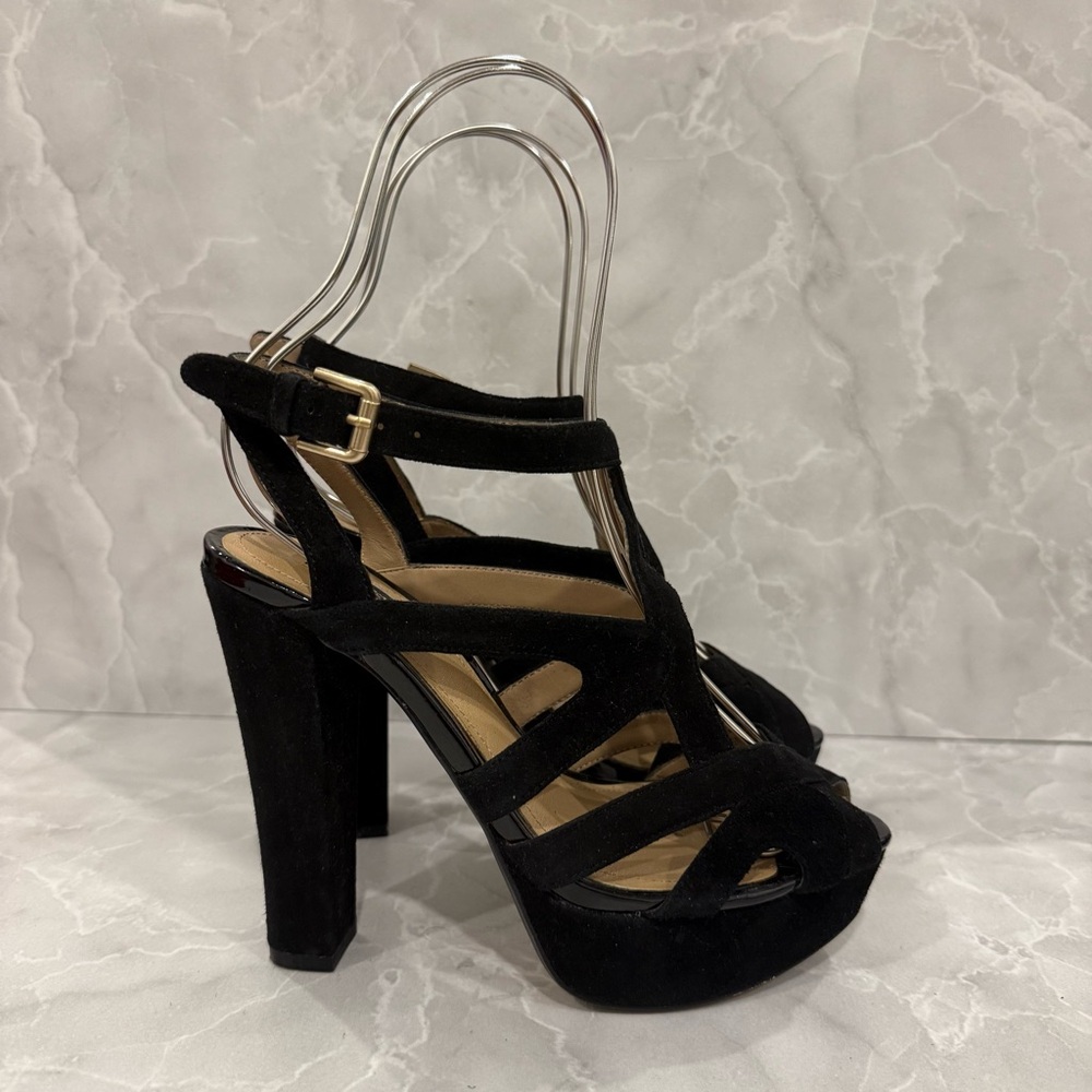 ZARA BLACK SUEDE HEELS